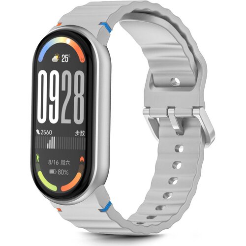 Pasek TECH-PROTECT Silicone Sport do Xiaomi Smart Band 8/9/10/NFC Szary