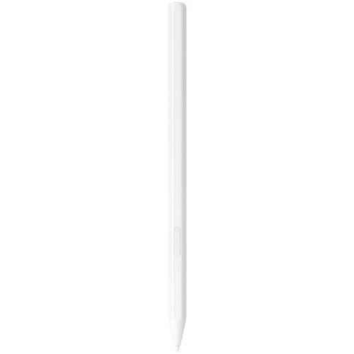 Biały rysik z przyciskiem na boku, przeznaczony do urządzeń Galaxy Tab S11 / S11 Ultra. Produkt ma smukły, cylindryczny kształt z delikatnie zaokrągloną końcówką.