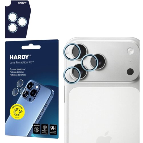 Nakładka na obiektyw 3MK Hardy Lens Protection Pro do Apple iPhone 17 Pro/17 Pro Max Niebieski