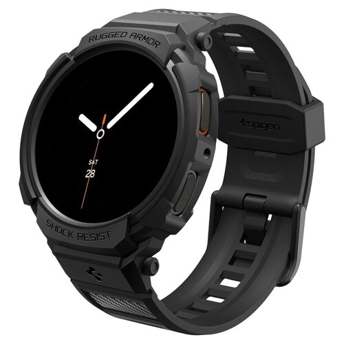 Pasek SPIGEN Rugged Armor Pro do Samsung Galaxy Watch 8 (44 mm) Czarny