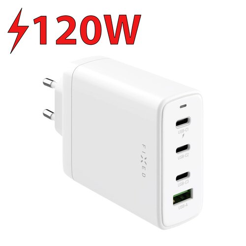 Ładowarka sieciowa FIXED FIXCG120-3C1A-WH 120W Biały