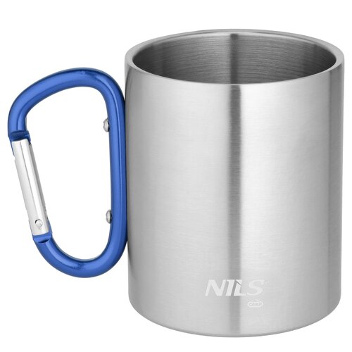 Kubek turystyczny NILS CAMP NC17110 300 ml Srebrno-niebieski