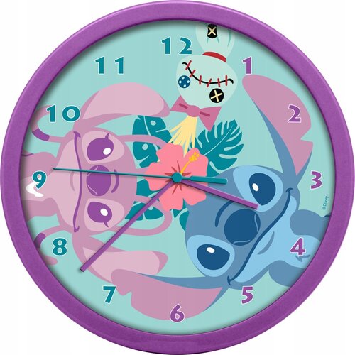 Zegar ścienny KIDS EUROSWAN LAS3098 Stitch 25 cm