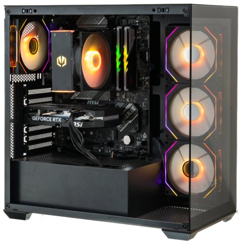 Komputer MAD DOG KRUX-EXO-A05WR32WH R5-7500F 32GB RAM 1TB SSD GeForce RTX5060 DLSS 4 Wi-Fi Windows 11 Home