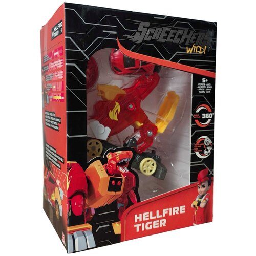 Zestaw figurek ALPHA Screechers Wild! Transformujący Pojazd Hellfire Tiger 685102