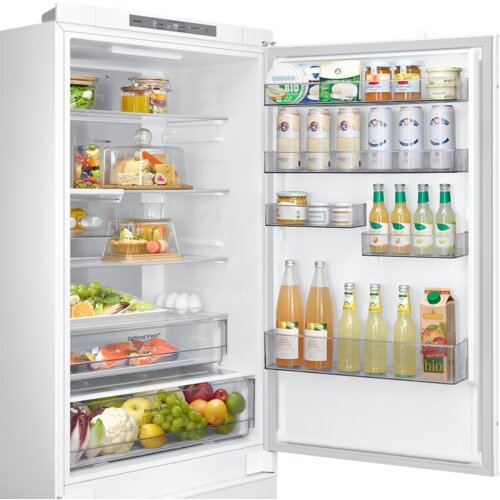 Lodówka SAMSUNG AI BRB38G705DWWEF Funkcja Cool Select+ Metal Cooling Szuflada Optimal Fresh Szerokość 69 cm