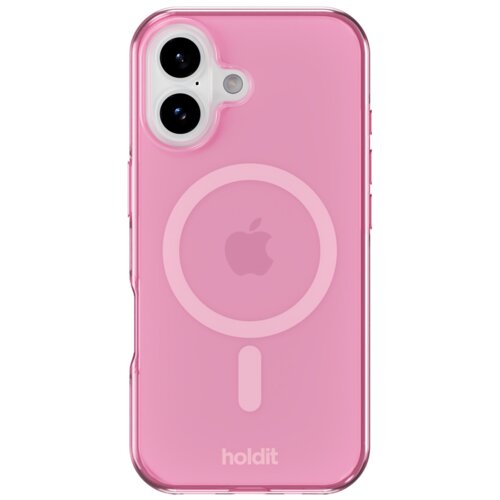 Etui HOLDIT MagSafe do Apple iPhone 17 Przezroczysto-różowy