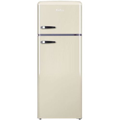Lodówka AMICA KGC15635B 144cm Beżowa Retro