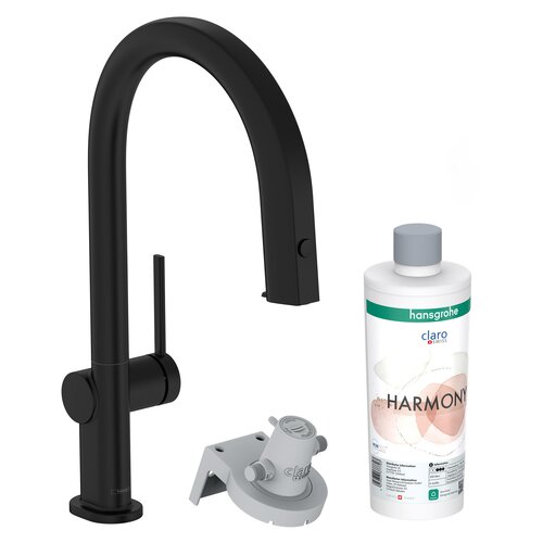 Bateria HANSGROHE Aqittura M91 76800670 z filtrem Czarny mat