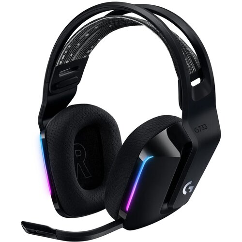 Słuchawki LOGITECH G733 Lightspeed Bezprzewodowe, Nauszne, Dźwięk przestrzenny Czarny
