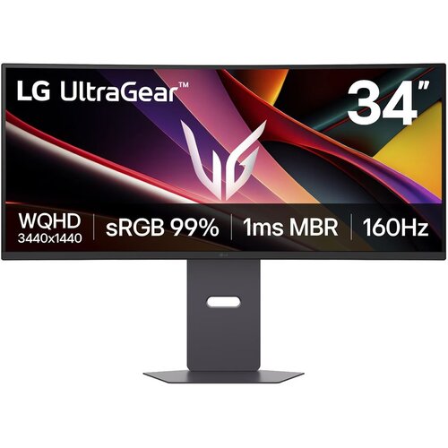 Monitor LG UltraGear 34G600A-B 34'' 3440x1440px IPS 160Hz 1 ms [MBR] Curved