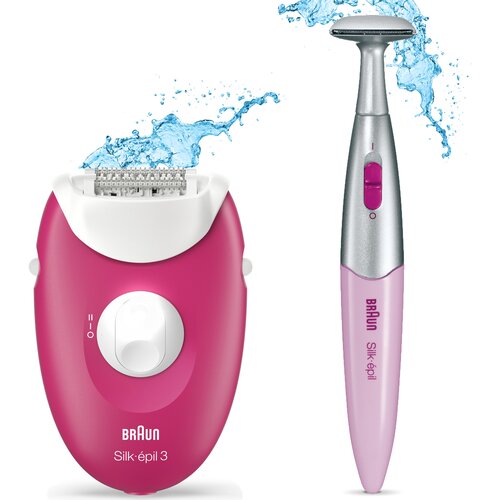 Depilator BRAUN  Silk-epil 3 3-420 + Trymer Bikini Nogi Twarz