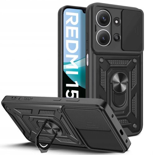 Etui TECH-PROTECT Camshield Pro do Xiaomi Redmi 15C Czarny
