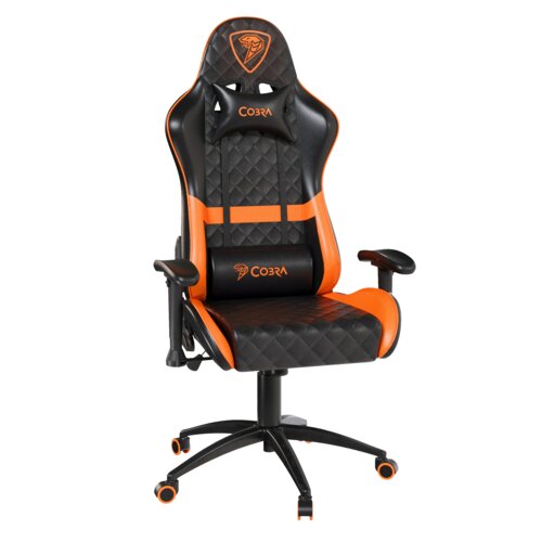 Fotel COBRA Draco CRF193 Czarno-pomarańczowy