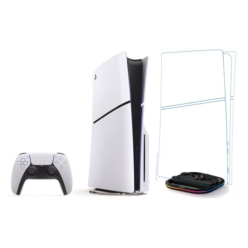 Konsola SONY PlayStation 5 Slim + Podstawka MAD DOG GPS100K Czarny do konsoli PlayStation 5/PS5 Slim
