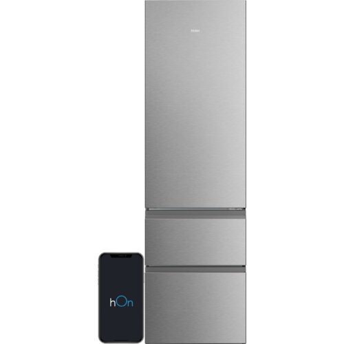 Lodówka HAIER 3D 60 Seria 3 HTR3620CNMG No Frost 205cm Srebrna