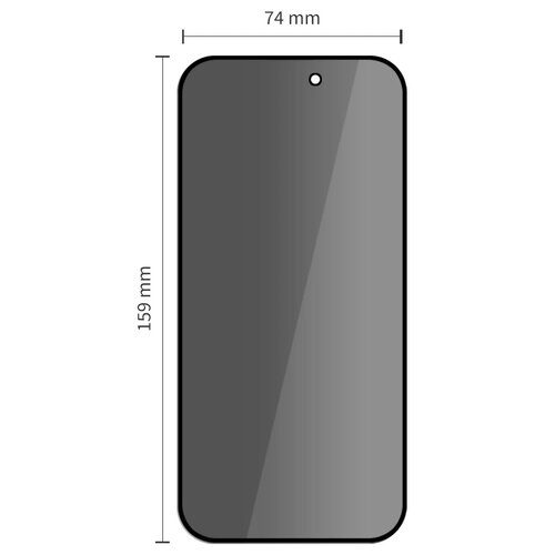 Szkło prywatyzujące TECH-PROTECT Glass Spy+ do Apple iPhone 16 Pro Max/17 Pro Max (2 szt.)