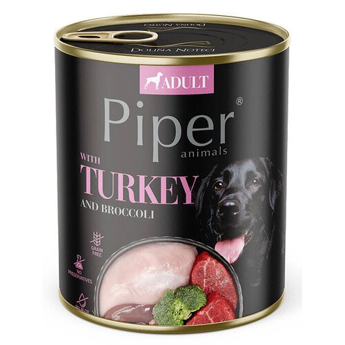 Karma dla psa PIPER Z indykiem i brokułem 800 g