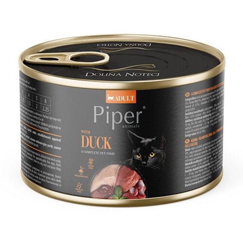 Karma dla kota PIPER Animals z Kaczką 185 g
