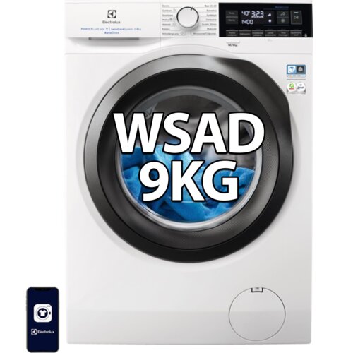 Pralka ELECTROLUX EW6F349BSPA SensiCare 600 AutoDose 9 kg 1400 obr A Woolmark Blue