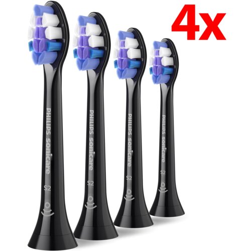 Oryginalna końcówka do szczoteczki PHILIPS Sonicare Sensitive S2 HX6054/88 Bardzo miękkie włókna (4 szt.) (Nadwrażliwość zębów)