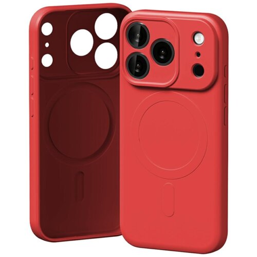 Etui MERCURY Semi-Silicone MagSafe do Apple iPhone 17 Pro Max Czerwony