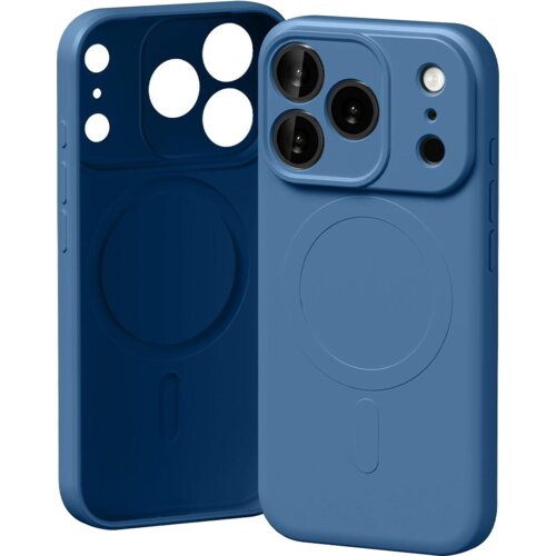 Etui MERCURY Semi-Silicone MagSafe do Apple iPhone 17 Pro Niebieski