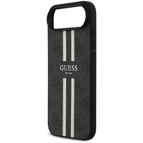 Etui GUESS 4G Printed Stripes MagSafe do Apple iPhone 17 Air Czarny