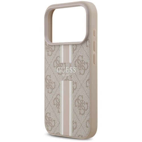 Etui GUESS 4G Printed Stripes MagSafe do Apple iPhone 17 Pro Różowy