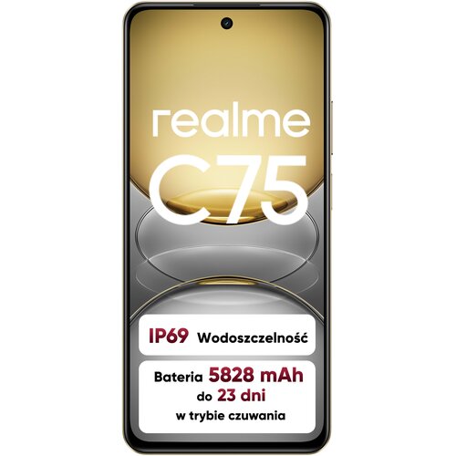 Smartfon REALME C75 8/256GB 6.72" 90Hz Złoty