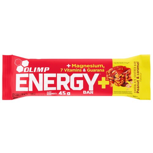 Baton OLIMP Energy+Bar Karmelowo-orzechowy (45 g)