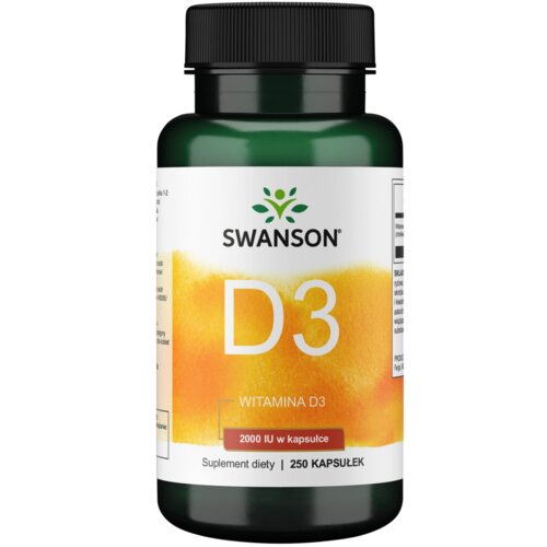Witamina D3 SWANSON 2000 IU (250 kapsułek)