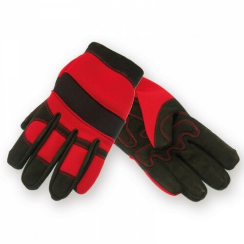 Rękawice ochronne DEDRA BH1001L Plus Hand Czarno-czerwony (rozmiar L)