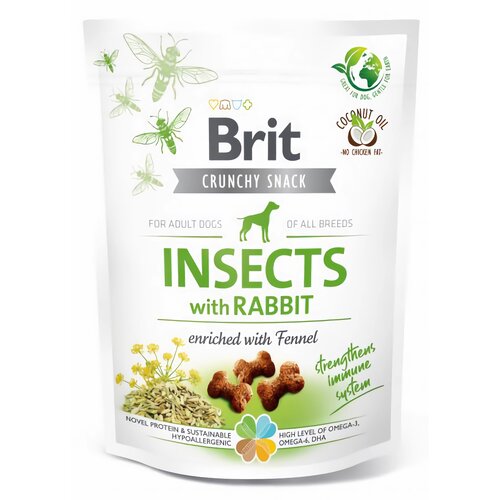 Przysmak dla psa BRIT CARE Dog Crunchy Cracker Insect & Rabbit 18 x 200 g