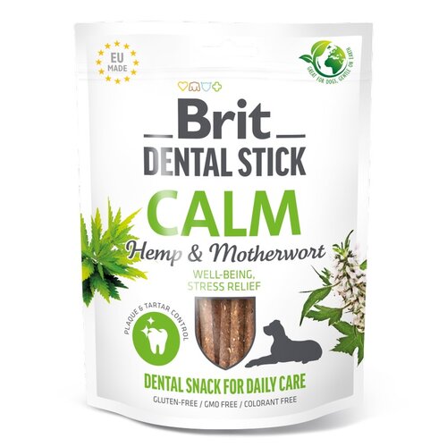 Przysmak dla psa BRIT Dental Stick Calm Hemp & Materwort 30 x 251 g