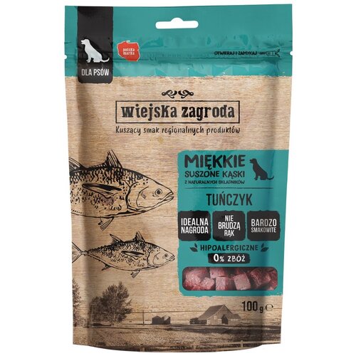 Przysmak dla psa WIEJSKA WIEJSKA ZAGRODA Miękkie suszone kąski Tuńczyk 48 x 100 g