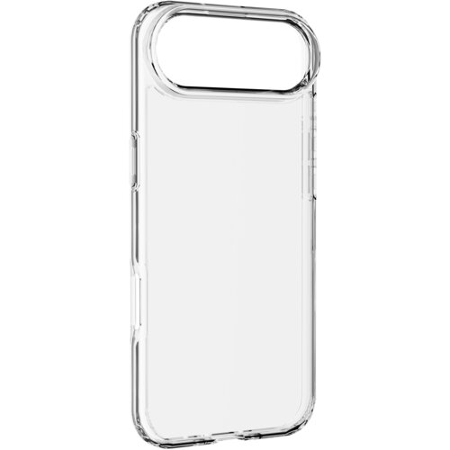 Przezroczyste etui na telefon z wycięciem na aparat, wykonane z gładkiego materiału. Produkt jest przeznaczony do modelu Apple iPhone 17 Air.