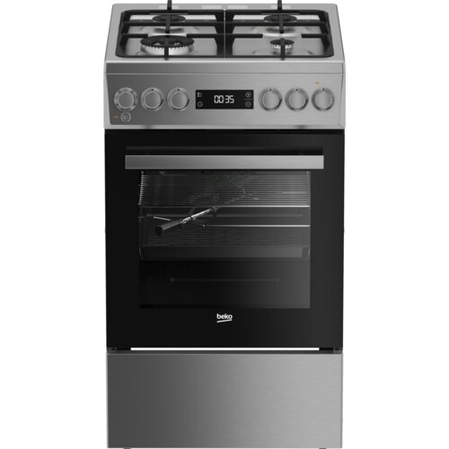 Kuchnia BEKO FSMT51339DXDT Termoobieg, Wok, Rożen, Prowadnice teleskopowe