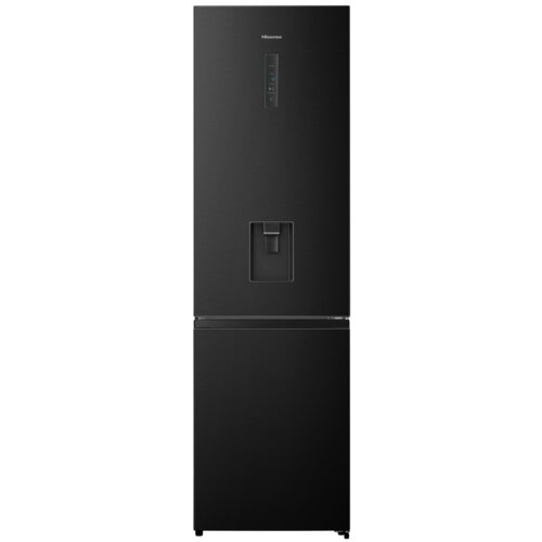 Lodówka HISENSE RB440N4WFE No Frost 200.4cm Czarna Podajnik wody Licowane drzwi Szuflada z niższą temperaturą