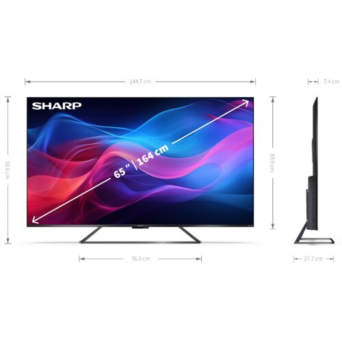 Telewizor SHARP 65GR8465E 65" LED 4K 144Hz Google TV Dolby Atmos Dolby Vision HDMI 2.1