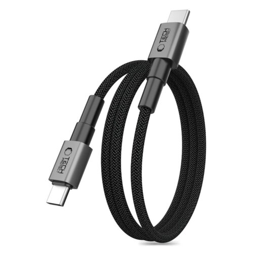 Kabel USB-C - USB-C TECH-PROTECT UltraBoost DNA MagTwist PD 100W/5A 1 m Grafitowy