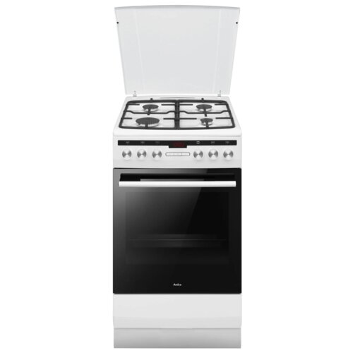 Kuchnia AMICA 58GET3.33HZPTADPA(W) Termoobieg Drabinki Prowadnice teleskopowe Pizza 280˚C