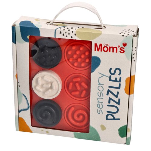 Klocki sensoryczne MOM'S CARE Kółeczka kontrastowe