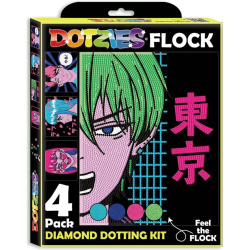 Zestaw kreatywny DIAMOND DOTZ Dotzies Neon Flock Anime DTZ4.009