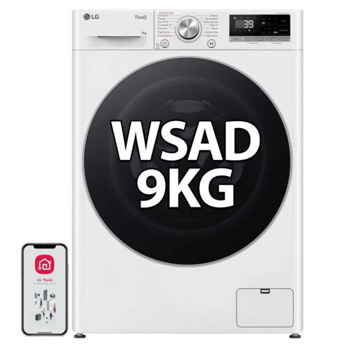Pralka LG F4W90721W AI DD 9kg 1400 obr LG ThinQ