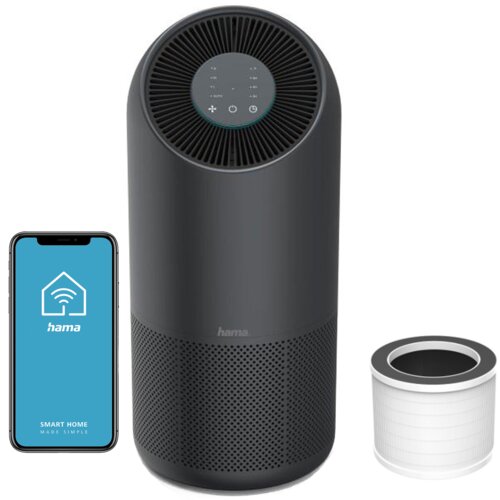 Oczyszczacz powietrza HAMA Smart Czarny Wi‑Fi