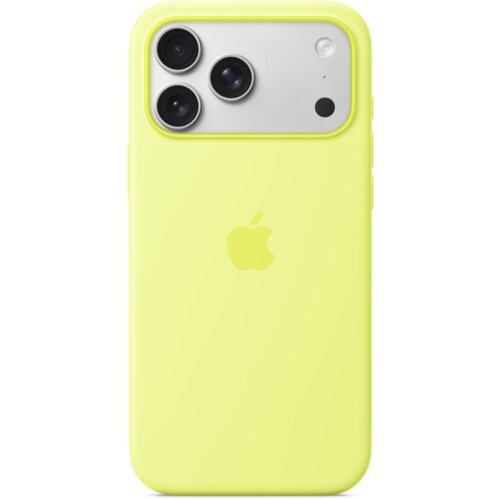 Etui APPLE Silicone Case MagSafe do iPhone 17 Pro Max Neonowy żółty