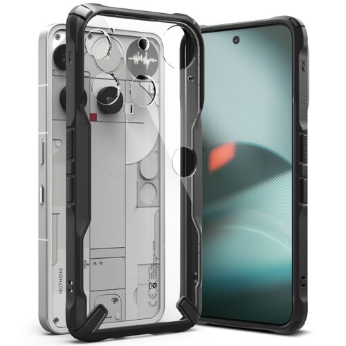 Etui RINGKE Fusion X do Nothing Phone 3 Przezroczysto-czarny