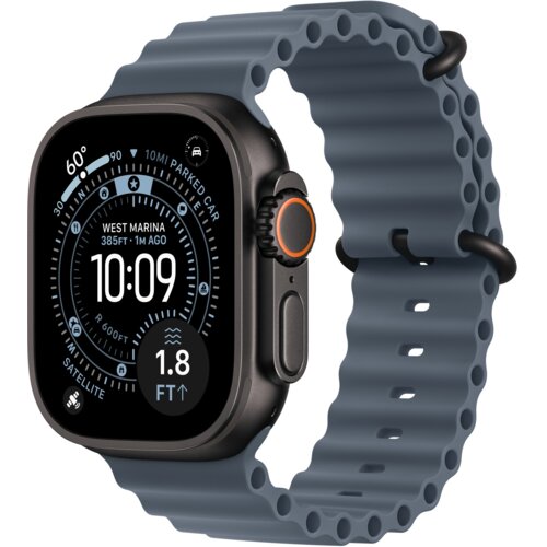 Pasek APPLE Ocean do Apple Watch (44/45/46/49mm) Marynarski granat (Tytan czarny)