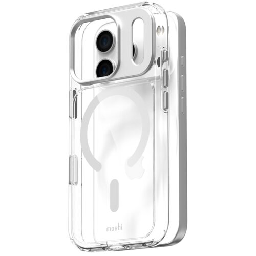 Etui MOSHI iGlaze MagSafe do Apple iPhone 17 Pro Przezroczysto srebrny